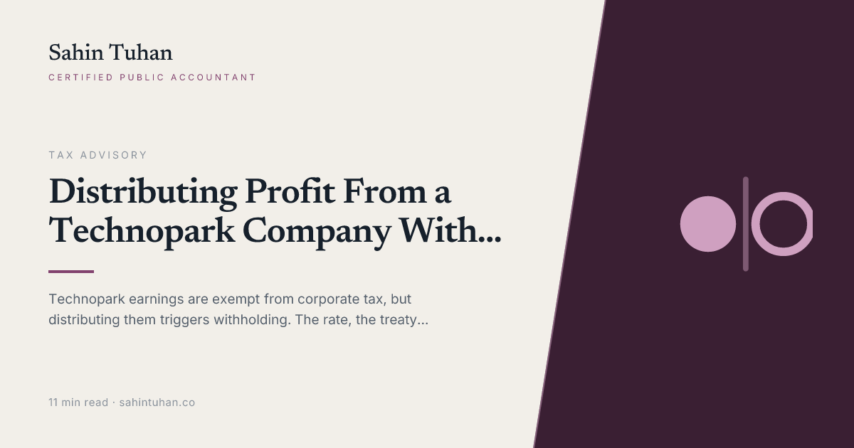 Distributing Profit From a Technopark Company With Foreign Shareholders: What Happens to Exempt Earnings